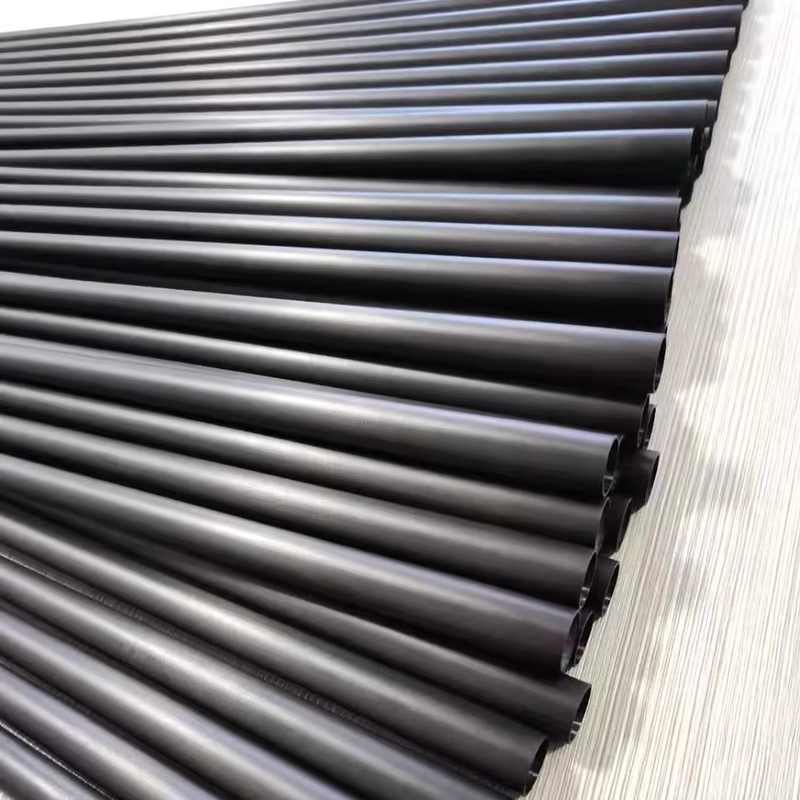Manufacturer High Modulus 3K Carbon Fibre Round Tube/Pole/Pipe Custom Carbon Fiber Tube